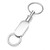 Elegant Engraved Oval Valet Keychain