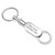 Elegant Engraved Oval Valet Keychain