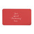 Red Handwriting Gifts Wallet Card