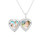 Sterling Silver Elegance Engraved Locket 3/4 Inch