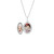Mother & Child Cameo 14K White Gold Personalized Locket