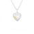Accented Sterling and Gold Hearts Engraved Locket