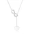 Sterling Silver Infinity Engraved Heart Necklace