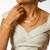 Gold Paper Clip Style  Necklace