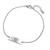 Silver Bar Bracelet with CZ Stone Silver Bar Bracelet with CZ Stone