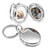 Engraved Two Photo Keychain Oval Locket