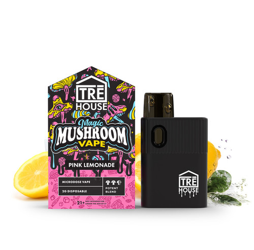 Tre House Magic Mushroom Vape Pink Lemonade