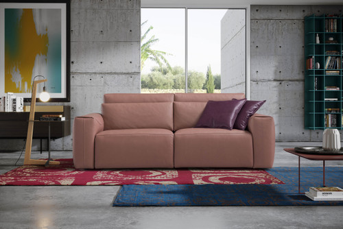 Cyprienne Recliner Leather Sofa with Electric Motion | Designed by Ego Lab | Egoitaliano