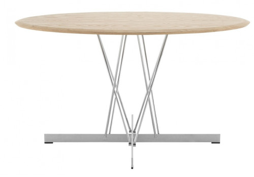 Viscount of Wood Round Dining Table | Indoor | Designed by Philippe Starck | Kartell