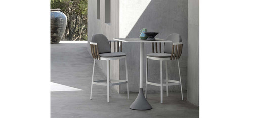 Concreto Square High Dining Table | Outdoor | Designed by Luca Nichetto | Ethimo