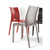 Ami Ami Stackable Chair | Indoor and Outdoor | Designed by Tokujin Yoshioka | Set of 2 | Kartell