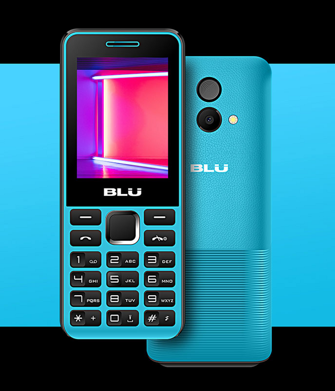 BLU Tank II T193 Unlocked GSM Dual-SIM Cell Phone w/Camera and 1900 mAh Big  Battery - Unlocked Cell Phones - Retail Packaging (Cyan)