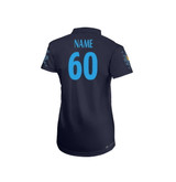 Womens Short Sleeve Coloured Cricket Shirt - No Spons-ICKENCC