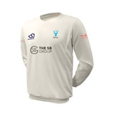 Junior Long Sleeve Cricket Slipover -BRACK