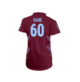 Women's Short Sleeve Coloured Cricket Shirt-BSTLC