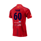 Junior Short Sleeve Coloured Cricket Shirt - Red-KNGCOL