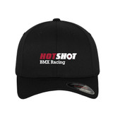 Black Flexfit Cap-HOTSHOT