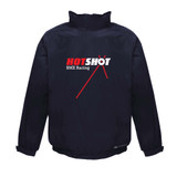 Navy Waterproof Jacket with Fleece Lining-HOTSHOT