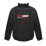 Black Waterproof Jacket with Fleece Lining-HOTSHOT