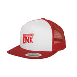 White/Red Trucker Cap-BBMX