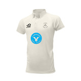 Mens Short Sleeve Cricket Shirt-WHITW