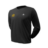 Junior Long Sleeve Coloured Playing Sweater  - Black-HDNF