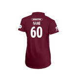 Women's Short Sleeve Coloured Cricket Shirt-FCOLCC