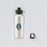 Aluminium Water Bottle with 2 Cap Styles-ALMND