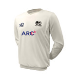 Junior Long Sleeve Cricket Slipover -FRETTEN