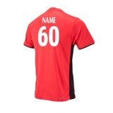 Mens Training Shirt - Red/Black (Junior spons - BS)-LINP