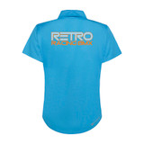Blue Ladies Active Polo Shirt-RETRO