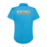 Blue Ladies Active Polo Shirt-RETRO