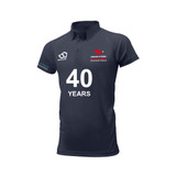 Mens Short Sleeve Coloured Cricket Shirt (Navy)-CWNORTH