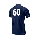 Mens Short Sleeve Coloured Cricket Shirt (Navy)-CWNORTH
