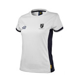 Women's Training Shirt White/Navy-HAMHILL