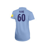 Women's Short Sleeve Coloured Cricket Shirt-TNBW