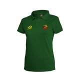 Women's Short Sleeve Coloured Cricket Shirt-WHITSCC