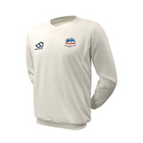 Junior Long Sleeve Cricket Slipover -BEDD