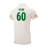 Mens Short Sleeve Cricket Shirt- Cream Playing Kit Bundle-TKMCC