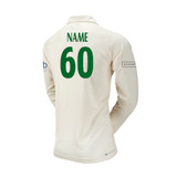 Long Sleeve Cricket Shirt- Cream Playing Kit Bundle -TKMCC