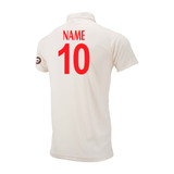 Junior Short Sleeve Cricket Shirt-RUSTCC