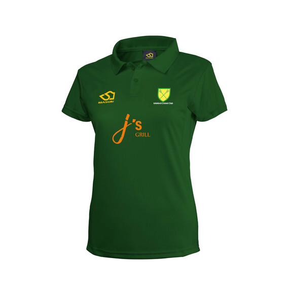 Women's Short Sleeve Coloured Cricket Shirt-IKFCC