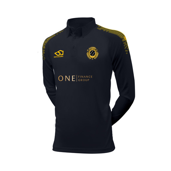 Long Sleeve Coloured Cricket Shirt-RUSTCC
