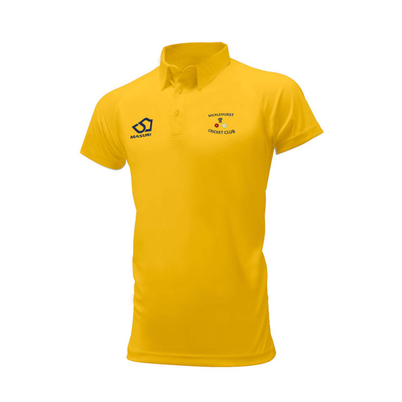 Mens Short Sleeve Coloured Cricket Shirt -MICKLEH