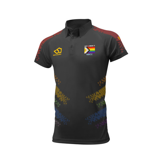 Mens Short Sleeve Coloured Cricket Shirt -OUT4C