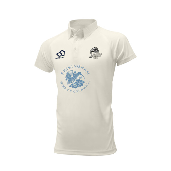 Mens Short Sleeve Cricket Shirt-TIDE