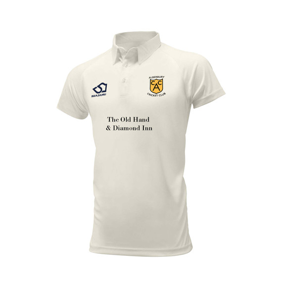 Junior Short Sleeve Cricket Shirt-ALBBRY