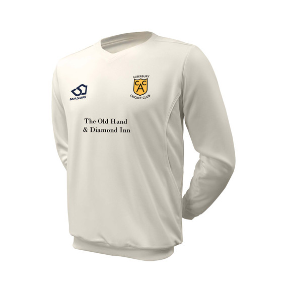 Junior Long Sleeve Cricket Slipover -ALBBRY