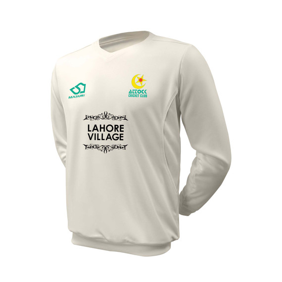 Junior Long Sleeve Cricket Slipover -ATTOC