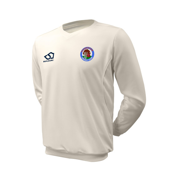 Junior Long Sleeve Cricket Slipover -HBRTN